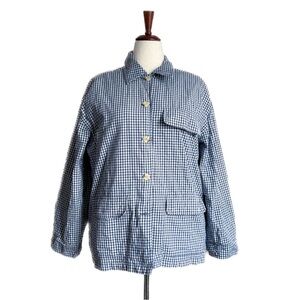 Krazy Kat Navy Gingham Jacket